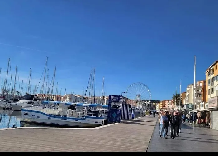 Les Caraibes Cap D'agde - Centre Port- Parking Gratuit-terrasse - Wifi 5g 公寓 阿格德